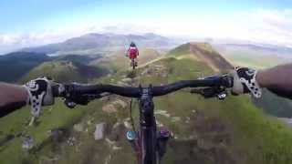 Causey Pike Ridgeline  Lake District Mountain Biking [upl. by Haidabez]