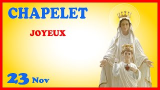 CHAPELET 🙏 Samedi 23 Nov  Mystères Joyeux [upl. by Nirac256]