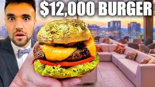 WORLDS CHEAPEST BURGER Vs MOST EXPENSIVE BURGER 014 vs 12000 [upl. by Alletsyrc252]