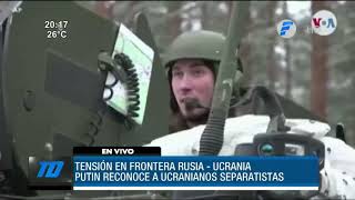 Tensión en frontera Rusia  Ucrania [upl. by Adham]