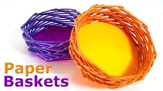 How to make Paper Baskets [upl. by Egief624]