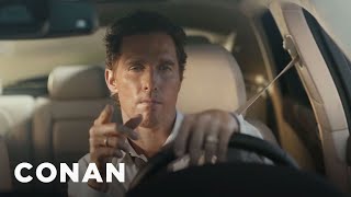 Matthew McConaugheys New Lincoln Ad  CONAN on TBS [upl. by Halland]