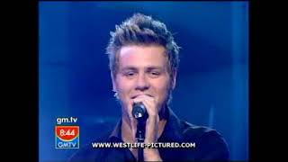 Westlife  Interviews amp Obvious performance GMTV 17022004 [upl. by Llechtim]