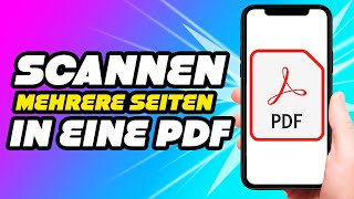 Scannen mehrerer Seiten in eine PDF Datei EINFACH [upl. by Aldwon]