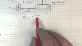 tryck exempel hydraulisk domkraft [upl. by Soirtimid]