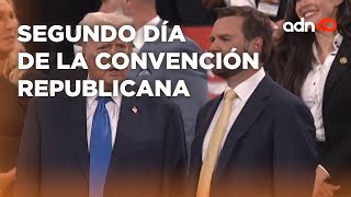 Donald Trump llega al segundo día de la Convención Republicana en Wisconsin [upl. by Robbyn69]