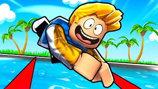 I Swam 59647788 Miles And Became The Fastest in Roblox Swim Race Simulator [upl. by Nivrehs]