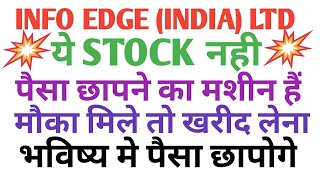 Info edge stock analysis Info edge stock price Naukri stock analysis naukri stock share price [upl. by Phillipp]