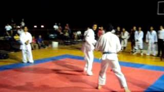 KarateDO vs taekwondo kumite en equipo 45 [upl. by Euqinomad]