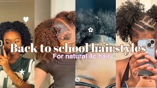 4c hairstyles Tutorial simple ways to style your natural hairblackgirlhairstylesblacktiktok4c [upl. by Aillicsirp]