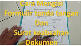 Cara mengisi Surat keabsahan Dokumen UT 2023 universitasterbuka [upl. by Novets526]