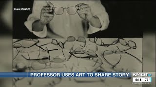 Minot State professor shares health journey through art [upl. by Llenroc355]