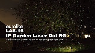 EUROLITE LAS16 IP Garden Laser Dot RG [upl. by Mcgaw]