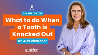 What to do When a Tooth is Knocked Out 😳 myKIDSdds  Dallas TX  Preventative Care  Ages 35 [upl. by Yeldud]