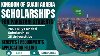 Fully Funded Scholarships in Saudi Arabia 2024  Application Procedure Explained [upl. by Aelhsa580]