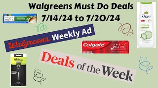 Walgreens Must Do Deals 71424 to 72024  Body Wash Dental Care and More [upl. by Yenattirb800]