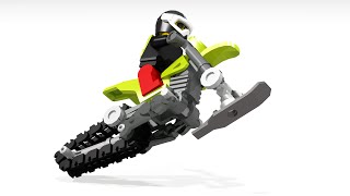 How to Build a Motorcycle Snowmobile Timbersled MOC [upl. by Nohtiek]