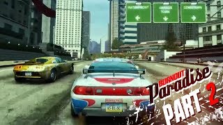 Burnout Paradise  Part 2  RACE CAR UNLOCKED [upl. by Zetana]