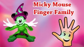 Micky Mouse Cartoon Nursery Finger Family Rhymes For Children  Finger Family Songs For Kids [upl. by Joanna]