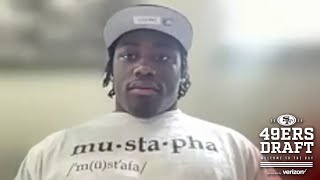 49ers Introduce FourthRound Pick S Malik Mustapha [upl. by Znerol]