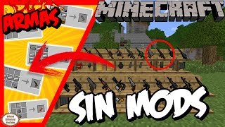 Como Hacer ARMAS DE FUEGO en Minecraft  SIN MODS [upl. by Esdras]