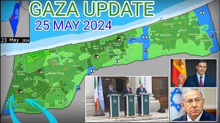 Gaza Update Spain Norway and Ireland recognize Palestine 25 May 2024 [upl. by Bilbe]