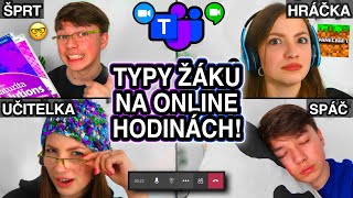 TYPY STUDENTŮ NA ONLINE VÝUCE  SKETCH  tadeas [upl. by Eanar]