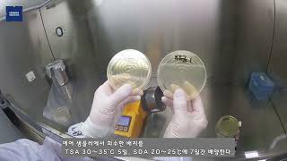 실험영상 BSC 내부 미생물 모니터링 Microbiological monitoring inside BSC [upl. by Tsan546]