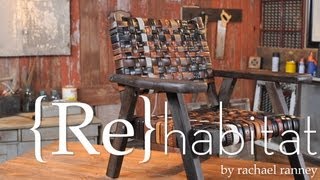 How to Make a Lounge Chair with Leather Belts  Buildipedia DIY [upl. by Axel]