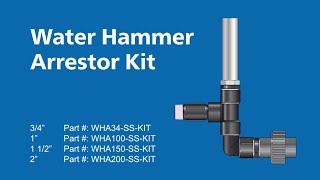 Water Hammer Arrestor Kit 34quot  Dosatron [upl. by Guimond]