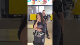 His reaction at the end 😂 youtubeshorts funny prank [upl. by Axia1]