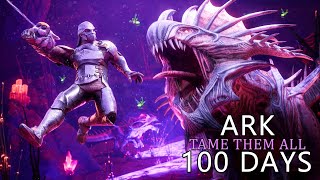 I Spent 100 Days Taming them ALL on Aberration Ark Survival Ascended [upl. by Eseela]