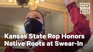 State Rep Wears Navajo Traditional Clothing to SwearingIn [upl. by Beatrice]