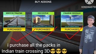 I purchase all the packs 😎😎 in Indian train crossing 3D indianrail indianrailways GOLUGUPTAC [upl. by Melinda]