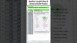 Excel Spalten vergleichen in nur 10 Sekunden [upl. by Ardnasela671]