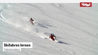 Skifahren lernen 8 Tipps für ́s Tiefschneefahren I Skikurs ⛷ [upl. by Denae]