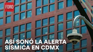 Sismo hoy 7 diciembre Momento en que suena la alerta sísmica en CDMX  Las Noticias [upl. by Skricki]