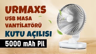 Urmaxs USB Masa Vantilatörü Kutu Açılışı [upl. by Ecirehc]