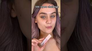 100 LAYERS CHALLENGE MAKEUP CHALLENGE WEARING 100 LAYERS OF LIPSTICK [upl. by Denver]