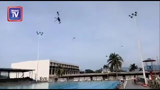 TERKINI Anggota TLDM dalam kolam renang turut cedera terkena serpihan helikopter [upl. by Algie920]