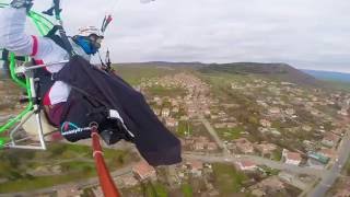 PPG Powered Paragliding over Village Kableshkovo [upl. by Eimot]