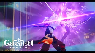 Kazuha Versus Raiden Shogun Cutscene  Kazuha Uses Friends Vision That Reawakens  Genshin Impact [upl. by Nosle]