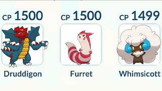 BEST TEAM FOR SUPER LEAGUE DRUDDIGON FURRET AND WHIMSICOTT [upl. by Ecinna]