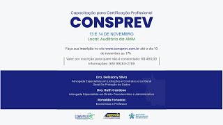 CAPACITAÇÃO PARA CERTIFICAÇÃO PROFISSIONAL CONSPREV  PARTE 01 [upl. by Eittap]