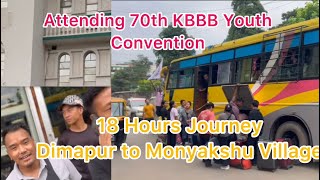 Konyak Baptist Youth Dimapur Attending Youth Convention Monyakshu [upl. by Ynnam189]