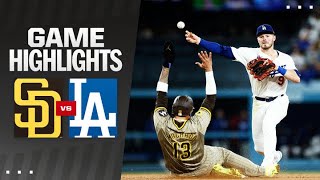 Padres vs Dodgers Game Highlights 92624  MLB Highlights [upl. by Florella712]