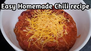 HOW TO MAKE EASY HOMEMADE CHILI RECIPE INSTANT POT RECIPE [upl. by Mallorie]