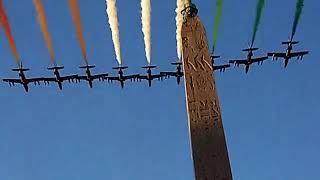 09112008 Frecce Tricolori a Piazza del Popolo  Roma [upl. by Pinsky]