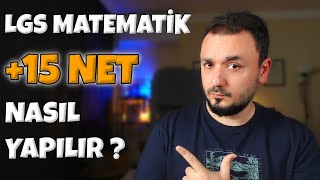 LGS Matematik 15 Netin Üstüne NASIL ÇIKAR [upl. by Slosberg]