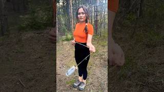 GIRL uses cow POOP 🫢 Real End Twist 🙄🫨🫢 campingsurvival bushcraft outdoors lifehack [upl. by Anneliese]